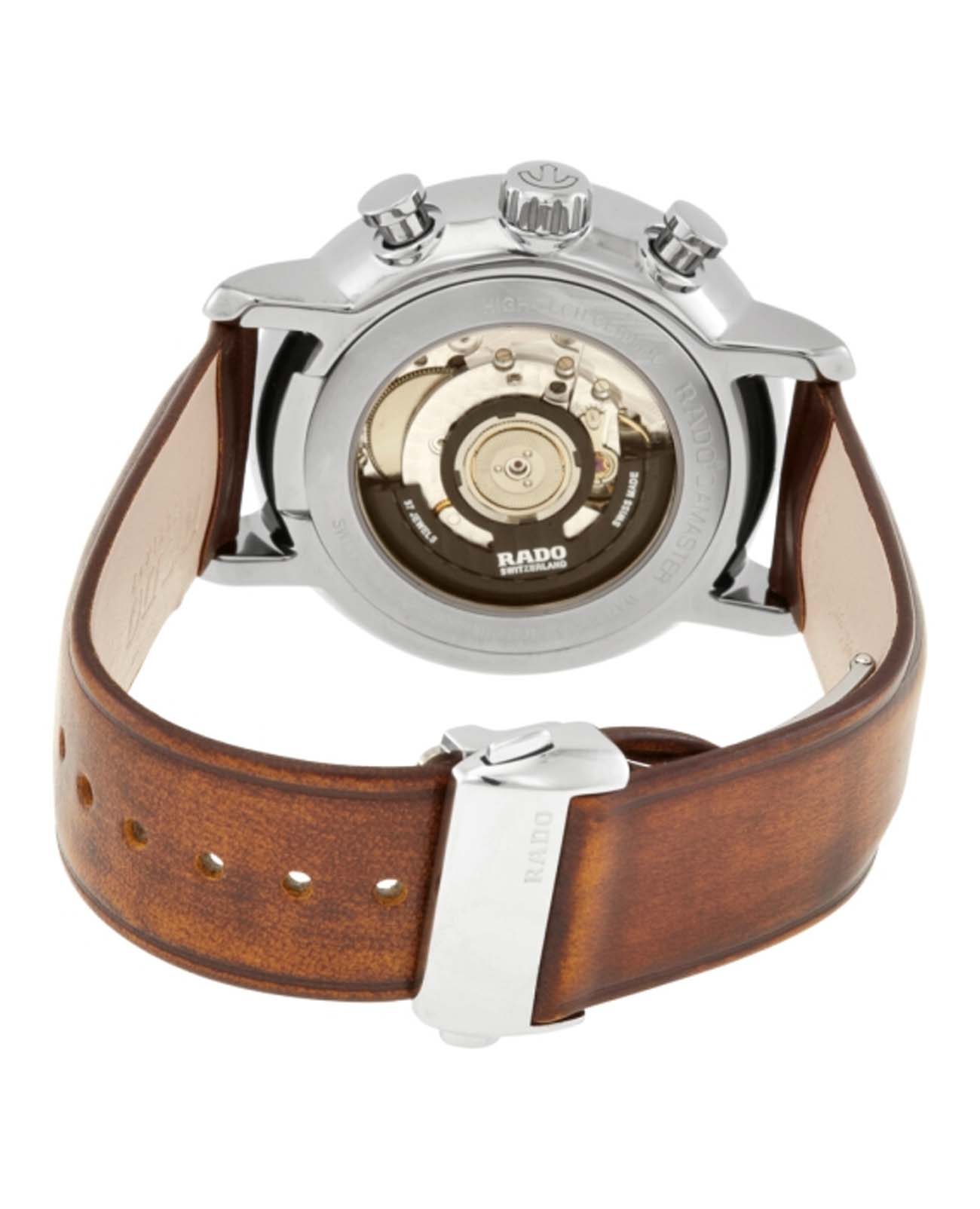 Rado Rado HyperChrome Automatic Chronograph R14076106, hyperchrome швейцария мужские часы на браслете кожаный боковой вид