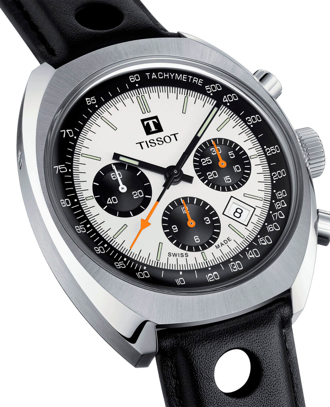 Tissot Tissot Heritage 1973 T124.427.16.031.00, t-heritage швейцария мужские часы на браслете кожаный боковой вид