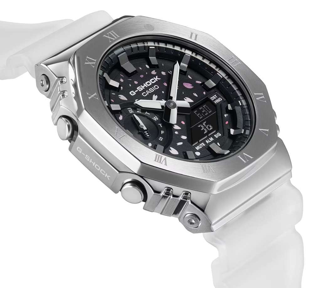 Casio Casio G-Shock GM-2100TTTR-8A, g-shock япония мужские часы на браслете пластик боковой вид
