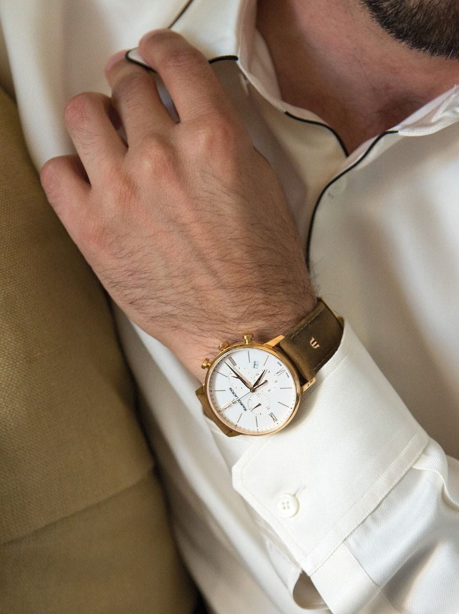 Maurice Lacroix Maurice Lacroix Eliros Chronograph EL1098-PVP01-113-1 мужские часы серебристый циферблат на запястье