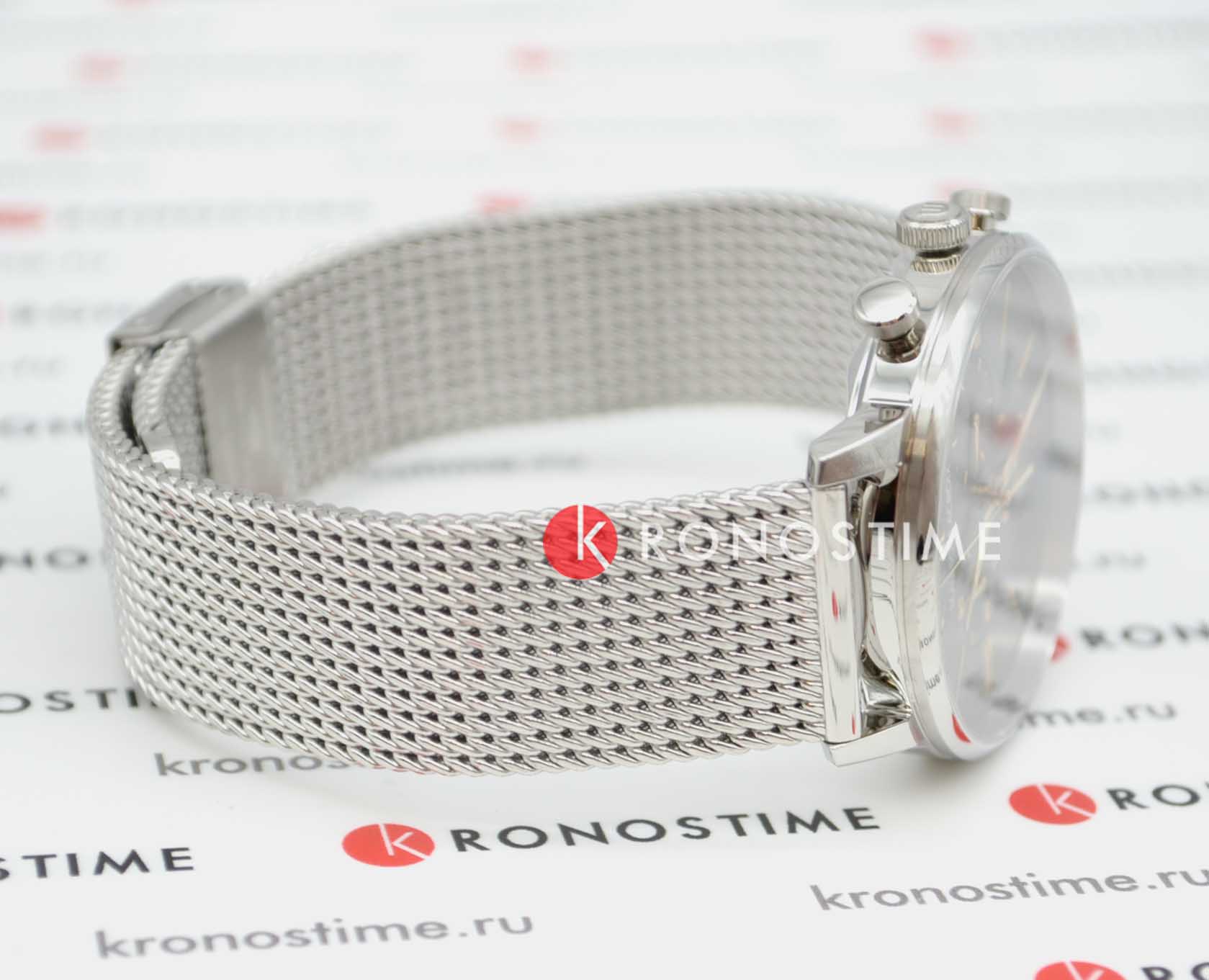 Maurice Lacroix Maurice Lacroix Eliros Chronograph EL1098-SS002-311-1 кварцевые мужские часы часы крупный план серый циферблата