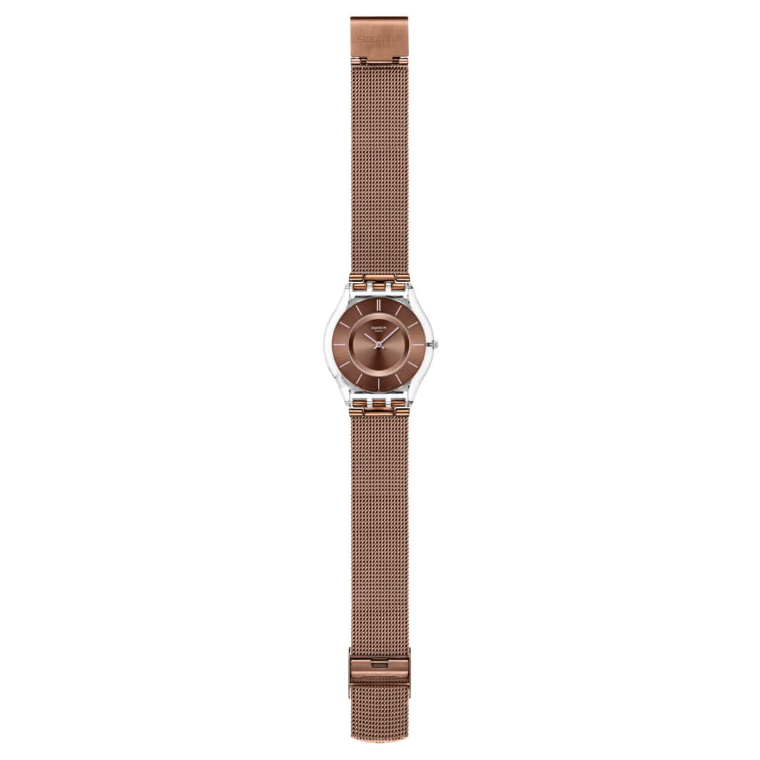 Swatch Swatch Skin Classic Biosourced SS08K121M, skin швейцария женские часы на браслете нержавеющая сталь с pvd-покрытием боковой вид