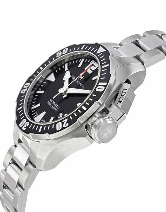 Hamilton Hamilton Khaki Navy Frogman H77605135 швейцария наручные мужские часы заводная головка с логотипом Hamilton