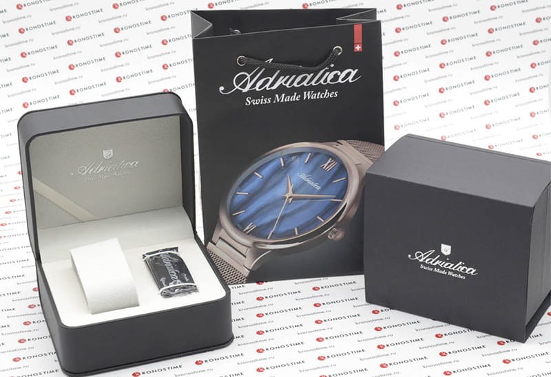 Adriatica Adriatica Pairs A1293.5215Q ,  швейцария мужские часы на браслете кожаный боковой вид