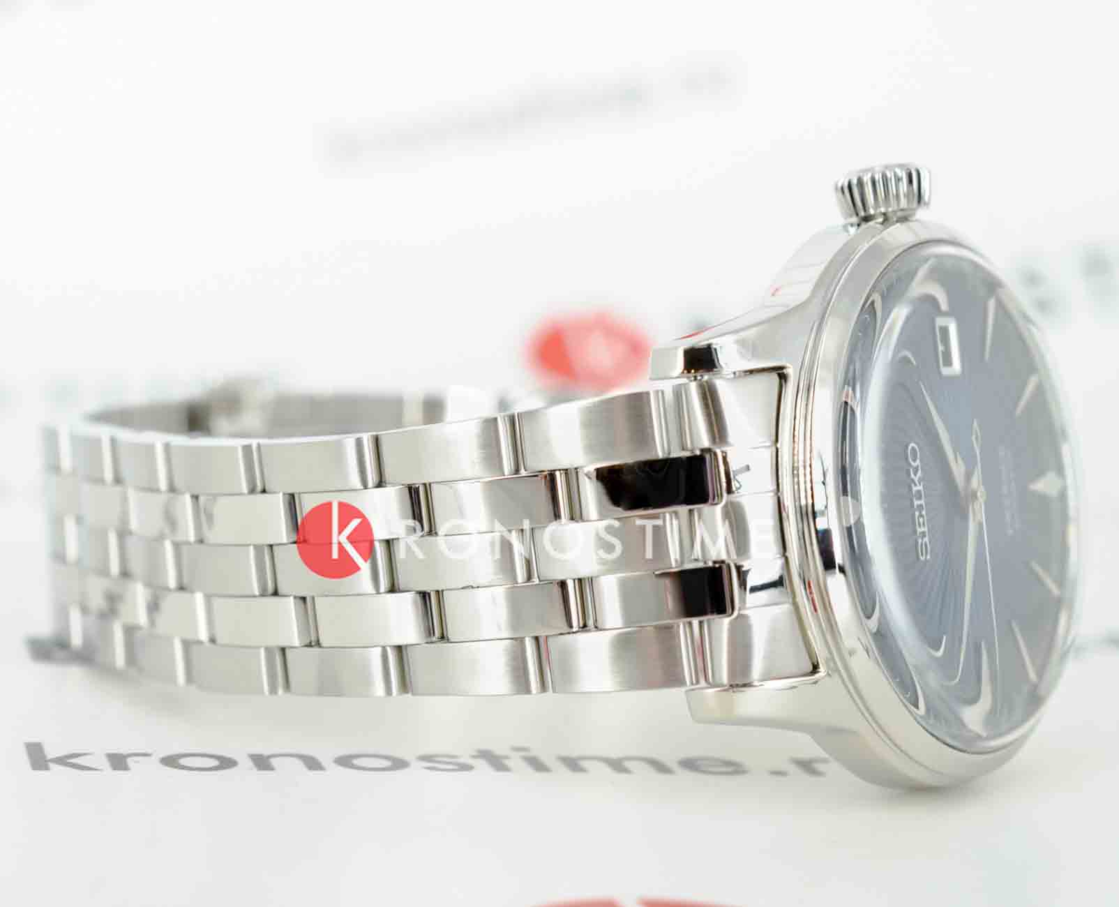 Оригинальные часы Seiko Seiko Presage SRPB41J1 механические калибр механизма 4r35 общий вид