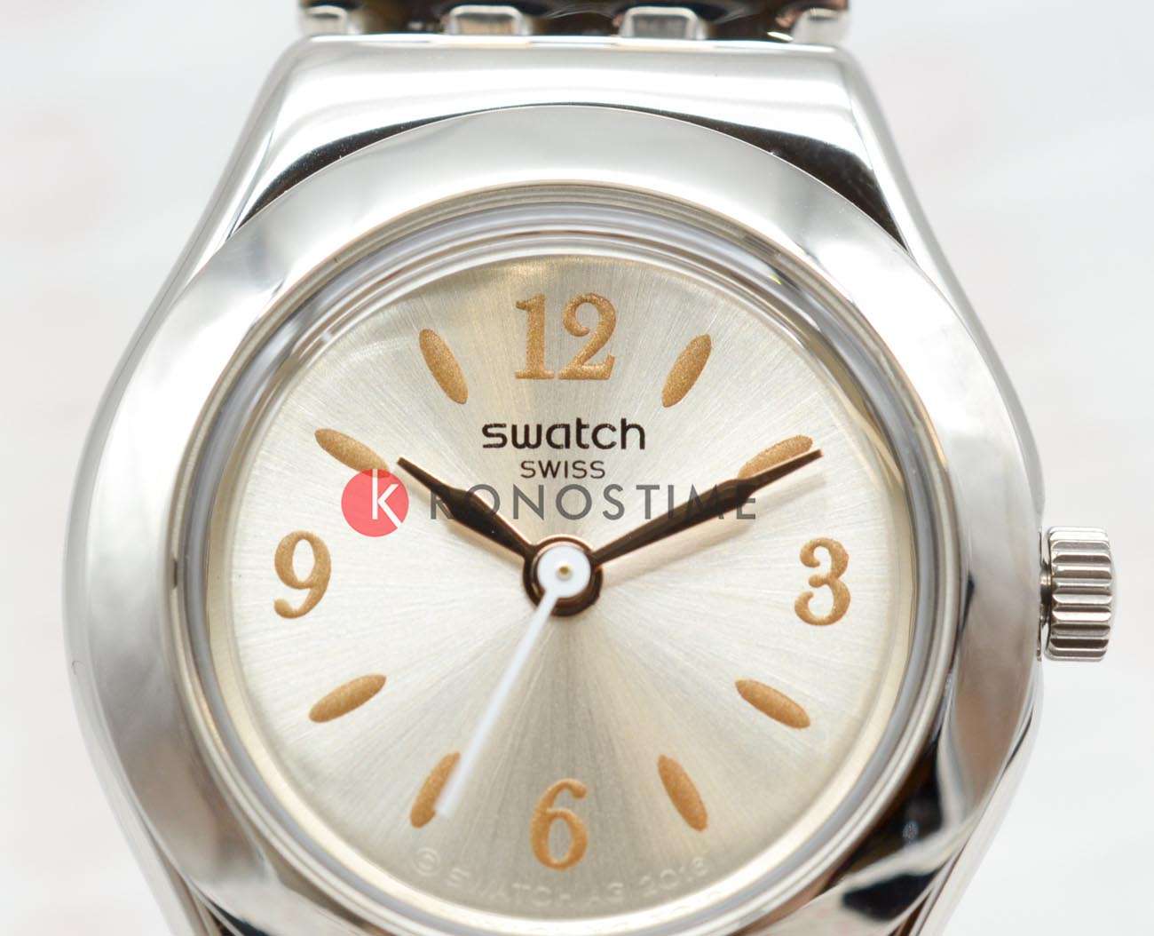 Swatch Swatch I Lady YSS308G, gent швейцария женские часы на браслете нержавеющая сталь с pvd-покрытием боковой вид
