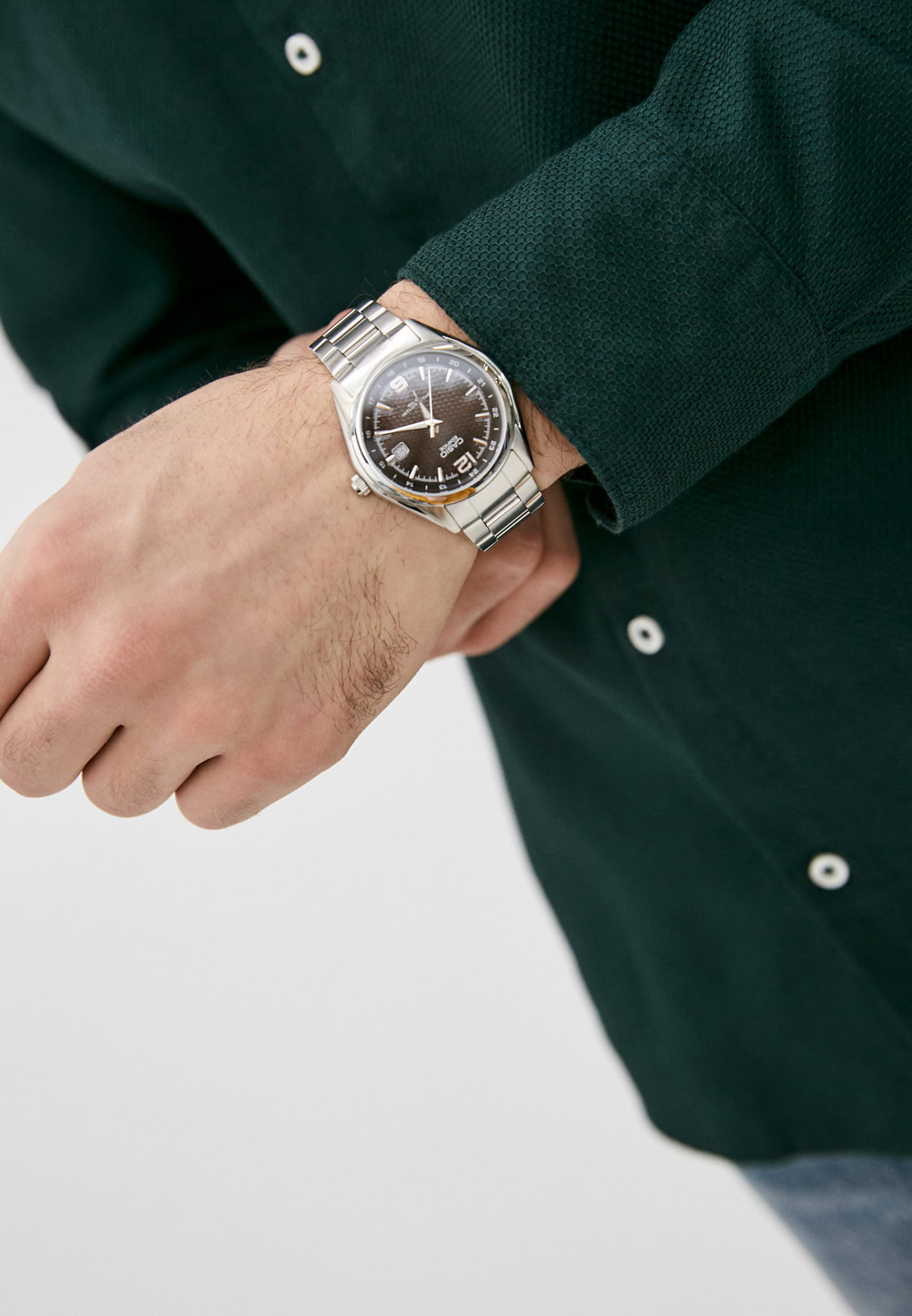 Casio Casio Edifice EF-121D-1A EF, наручные мужские часы фото под углом