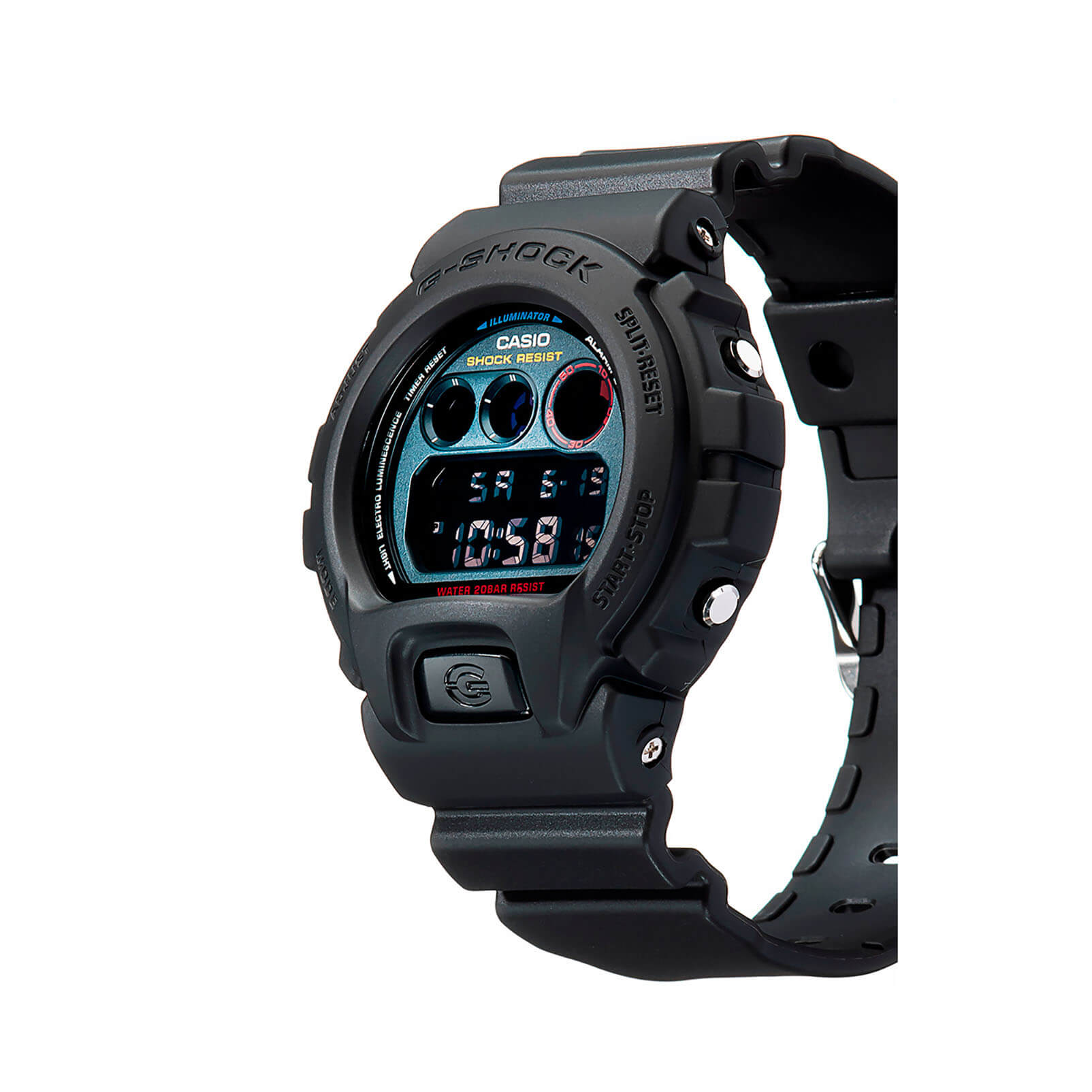 Casio Casio G-Shock DW-6900BMC-1 электронные мужские часы часы крупный план черный циферблата