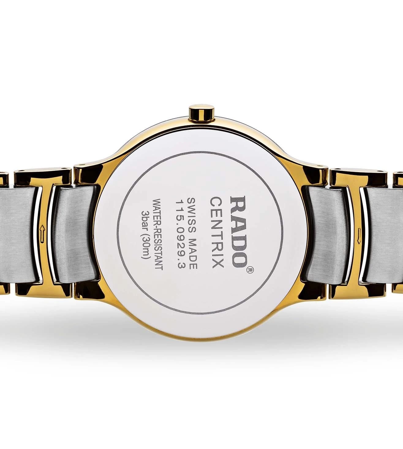 Rado Rado Centrix Diamonds R30931923, centrix швейцария мужские часы на браслете сталь c pvd покрытием боковой вид