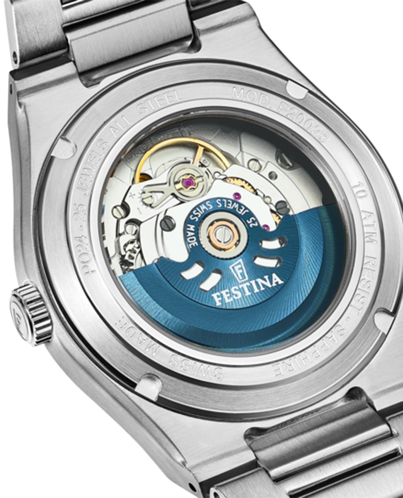 Festina Festina Classics F20028/2,  испания мужские часы на браслете нержавеющая сталь боковой вид