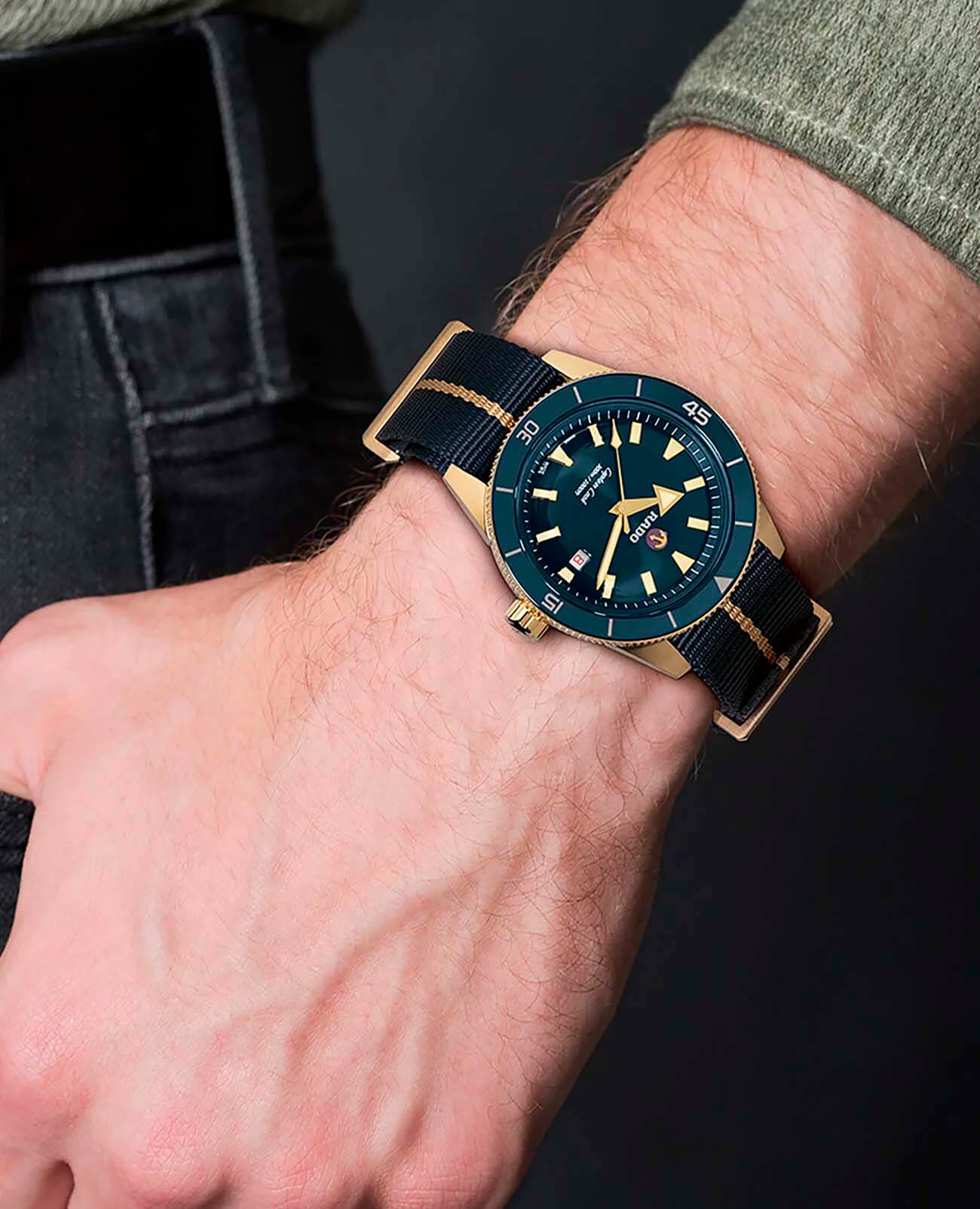 Rado Rado Captain Cook Automatic Bronze R32504207 мужские часы синий циферблат на запястье