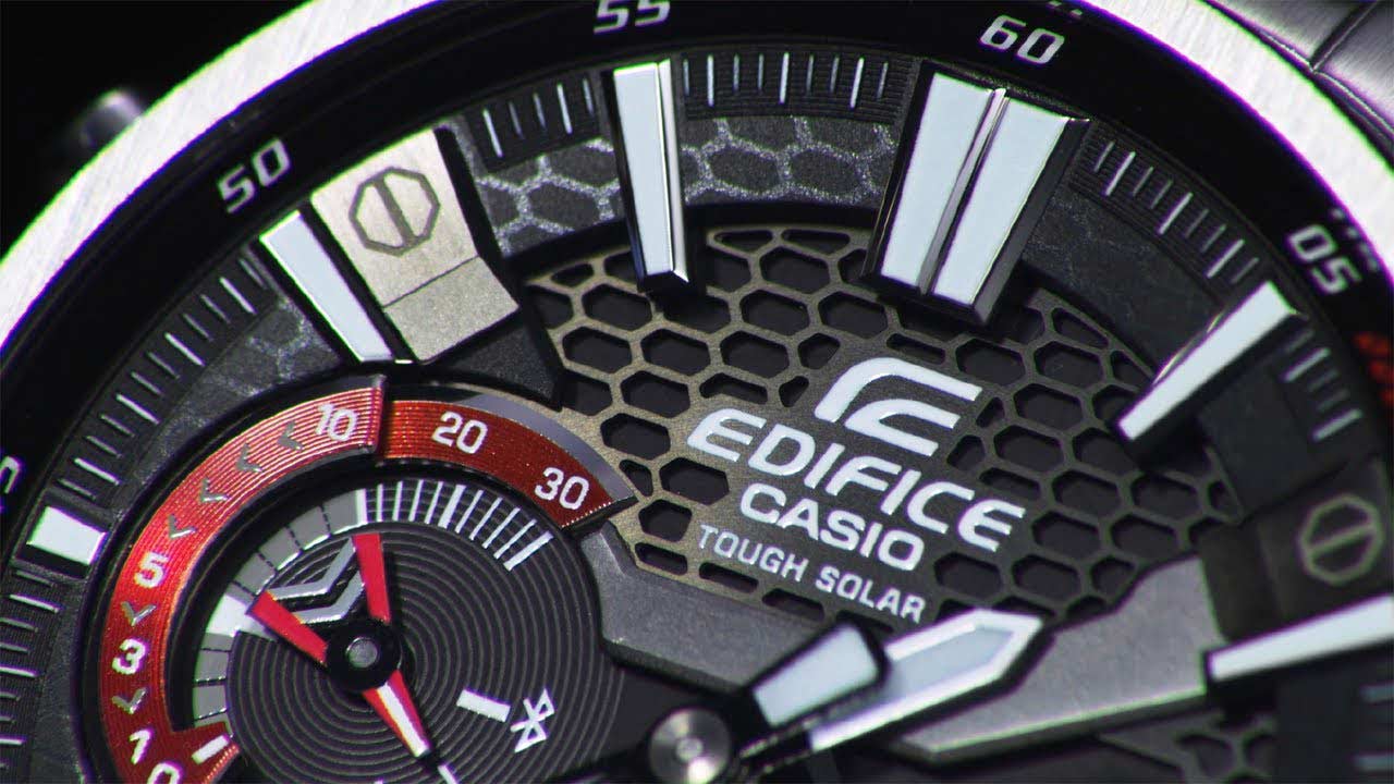 Casio Casio Edifice ECB-S100D-1A мужские часы черный циферблат на запястье