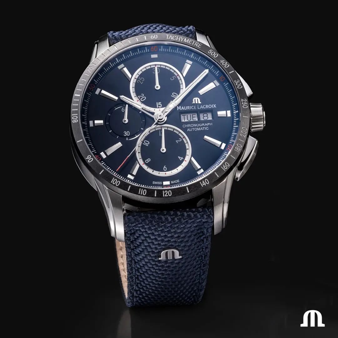 Maurice Lacroix Maurice Lacroix Pontos Chronograph 43mm PT6038-SSL2H-430-C, pontos швейцария мужские часы на браслете нержавеющая сталь боковой вид