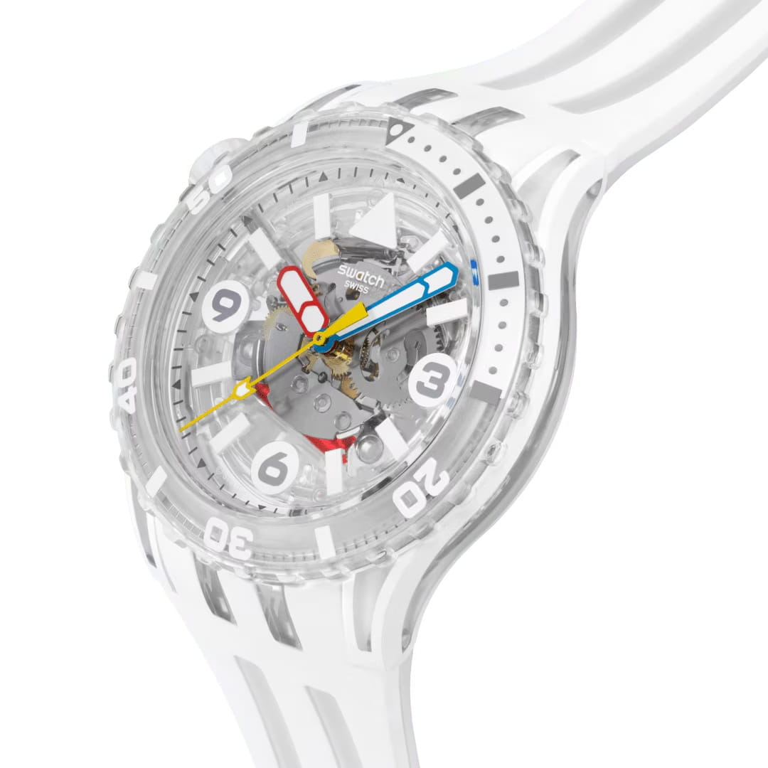Swatch Swatch Aurelia Aurita SSCU09K100, bioceramic швейцария мужские часы на браслете силикон боковой вид