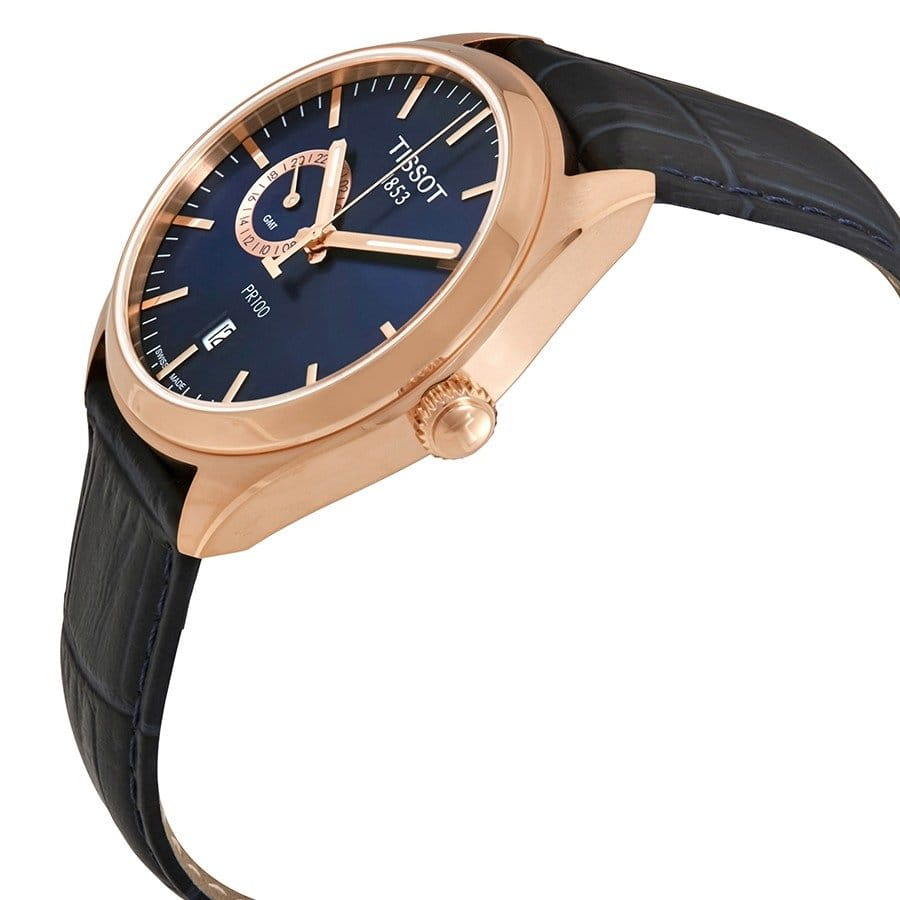 Оригинальные часы Tissot Tissot PR 100 Dual Time T101.452.36.041.00 кварцевые калибр механизма eta f06.811 общий вид