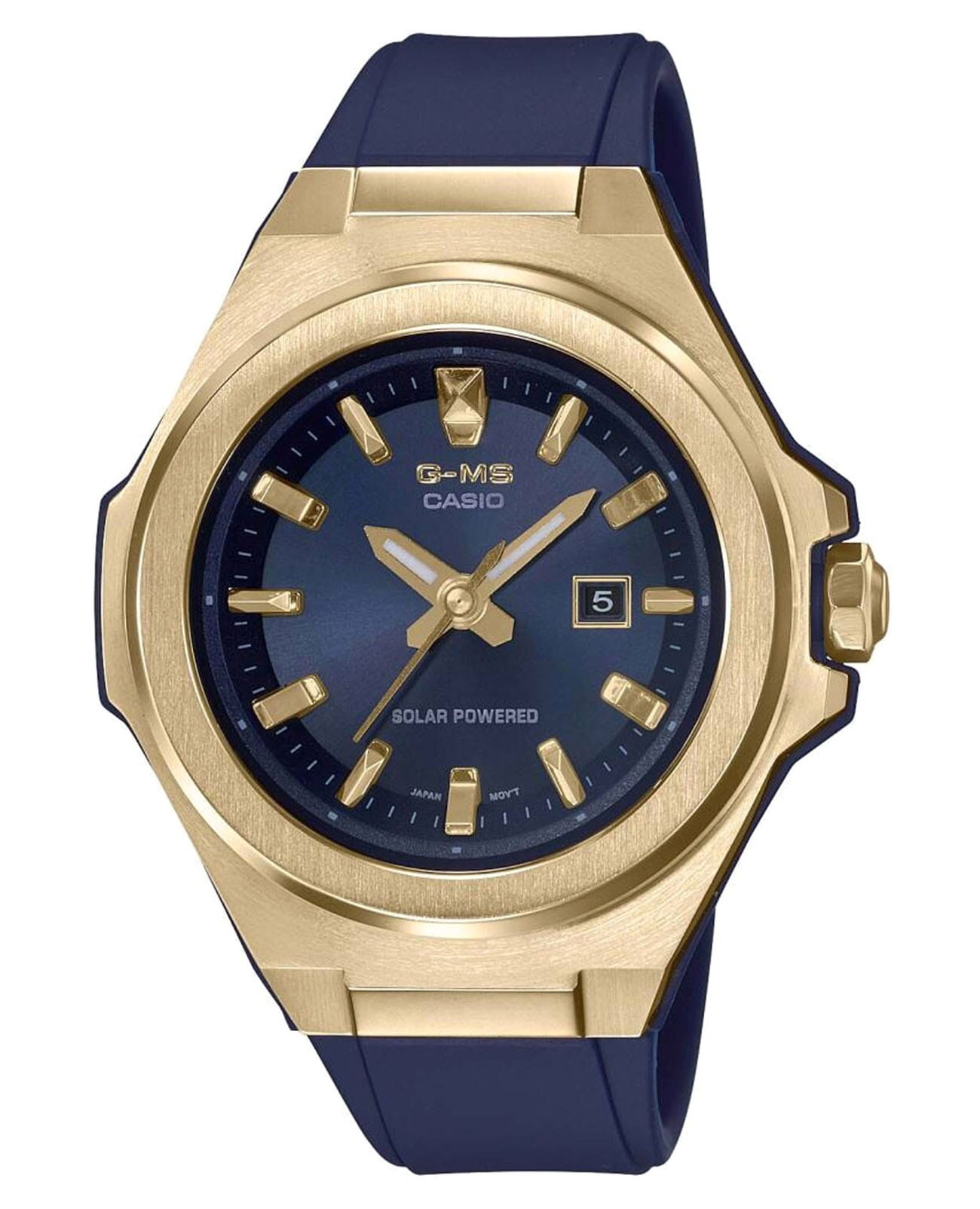 Casio Casio Baby-G MSG-S500G-2ADR  MSG-S500G-2ADR кварцевые женские часы синий циферблат, браслет силикон — вид спереди