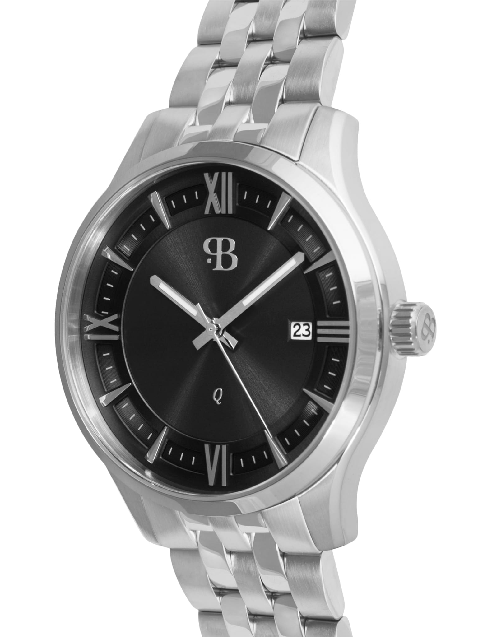 Русское Время Русское Время 9150158бр кварцевые мужские часы часы крупный план черный циферблата