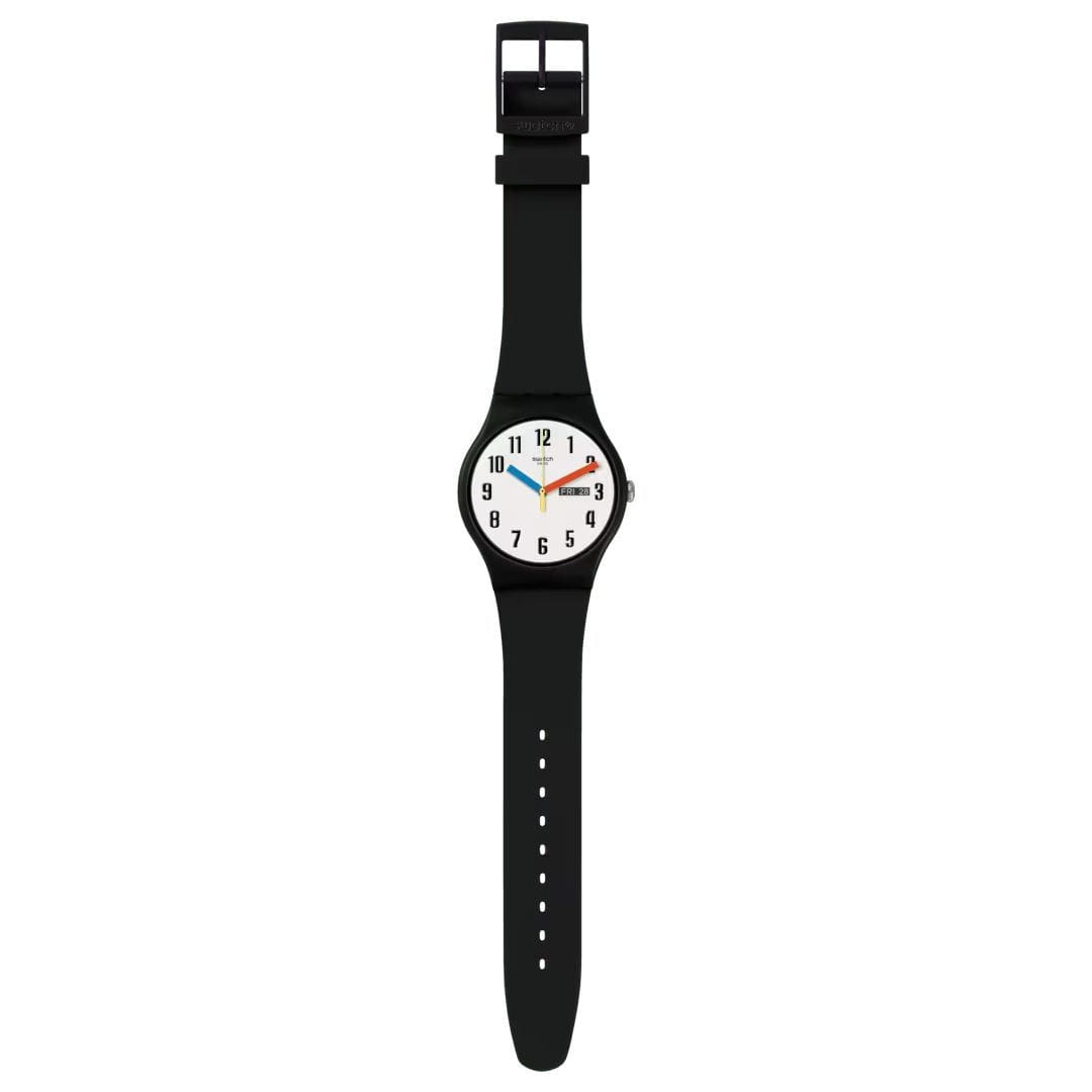 Swatch Swatch New Gent Biosourced SO29B705, gent швейцария мужские часы на браслете биоматериал боковой вид