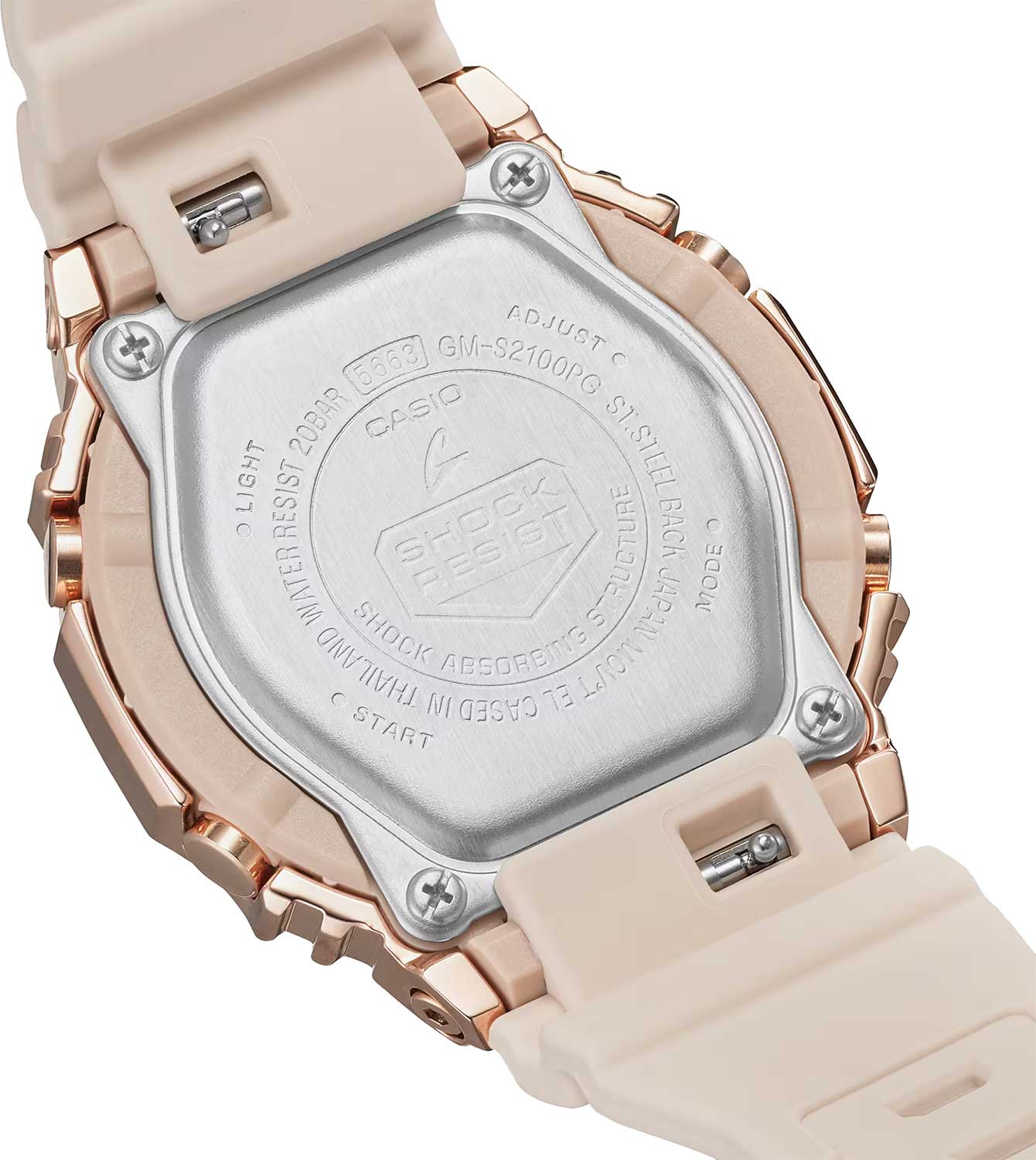 Casio Casio G-Shock GM-S2100PG-4ADR (GM-S2100PG-4A) GM, наручные женские часы фото под углом