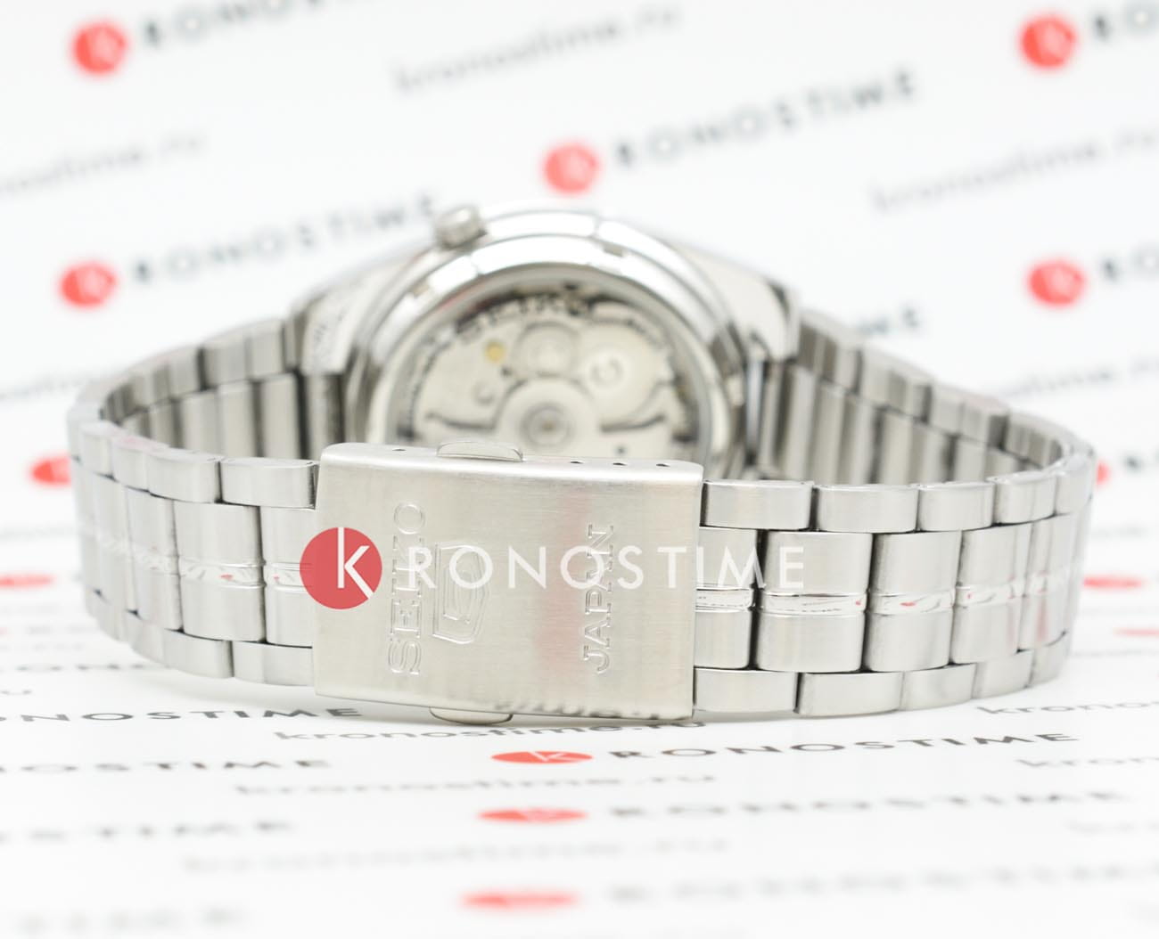 Seiko Seiko Seiko 5 SNK563J1 механические мужские часы часы крупный план синий циферблата