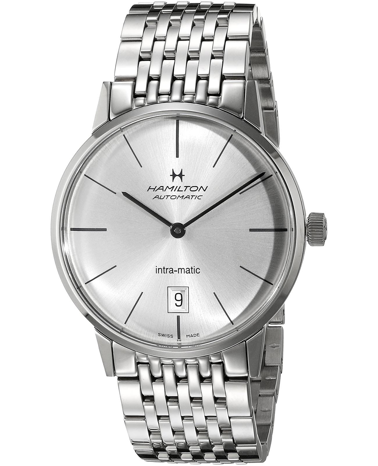 Hamilton Hamilton American Classic Intra-Matic Auto H38455151 , наручные мужские часы фото под углом