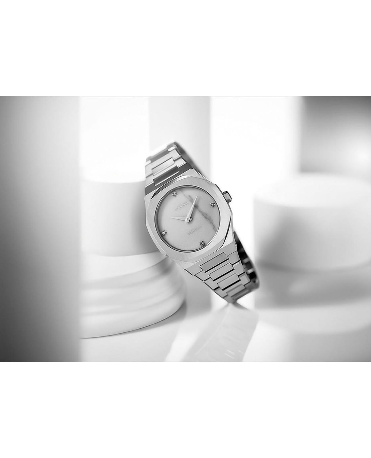 D1 Milano D1 Milano Ultra Thin UTBL13 женские часы белый циферблат на запястье
