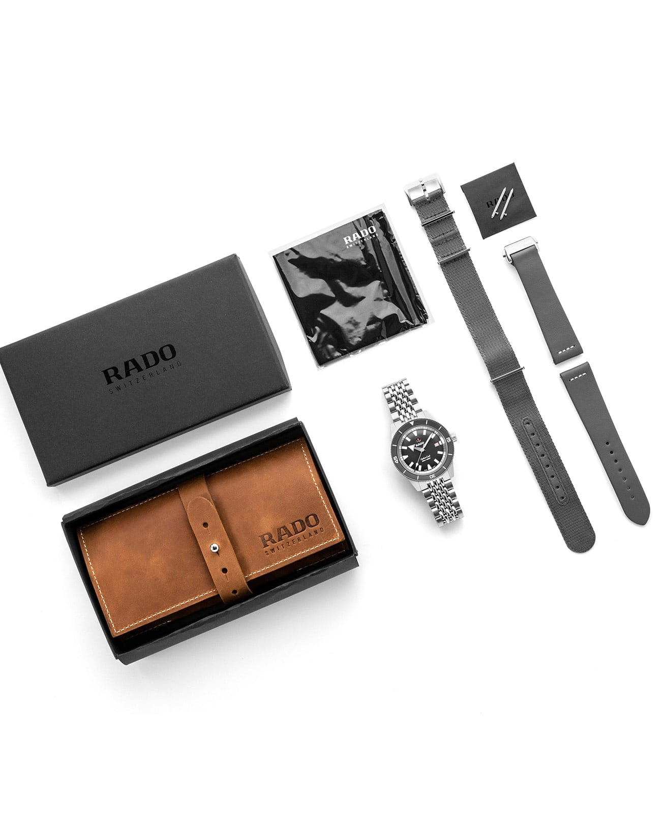 Rado R32105103 мужские часы застежка крупным планом