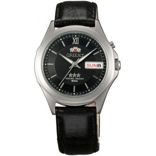 Orient Orient EM5C00SB (FEM5C00SB)  FEM5C00SB  мужские часы  циферблат, браслет кожаный — вид спереди