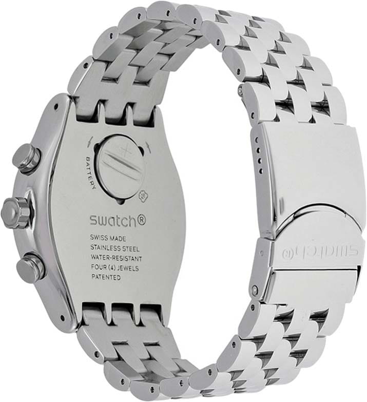 Swatch YVS423G мужские часы застежка крупным планом