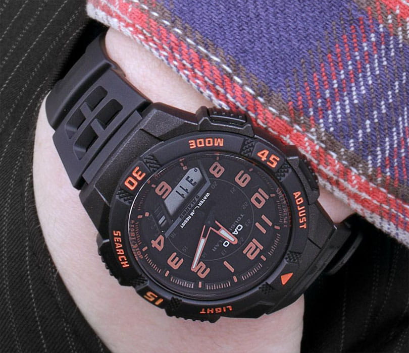 Оригинальные часы Casio Casio Collection AQ-S800W-1B2 кварцевые калибр механизма  общий вид