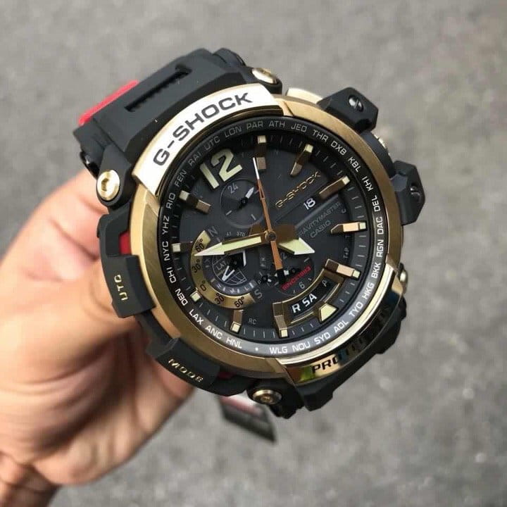 Casio Casio G-Shock GPW-2000TFB-1A мужские часы черный циферблат на запястье