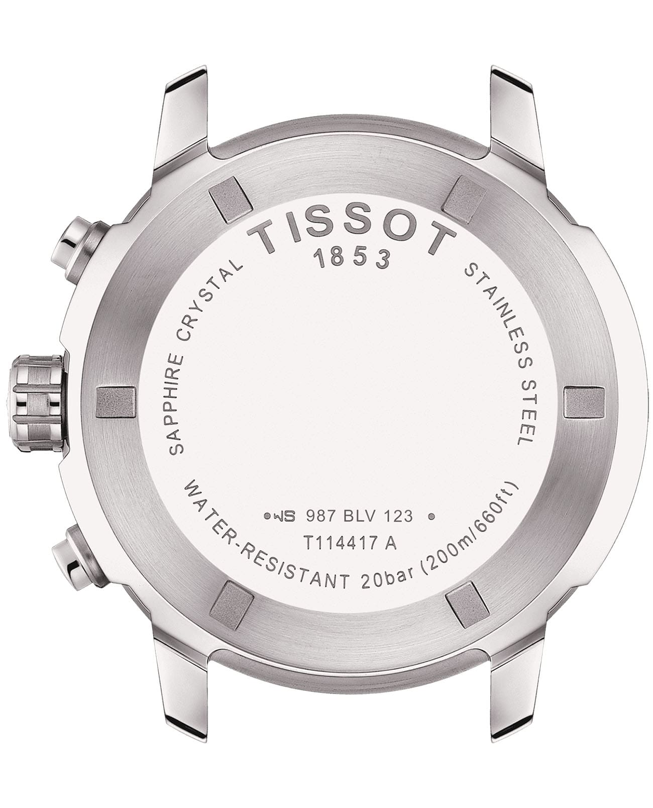 Tissot Tissot PRC 200 Chronograph T114.417.11.057.00, t-sport швейцария мужские часы на браслете нержавеющая сталь боковой вид
