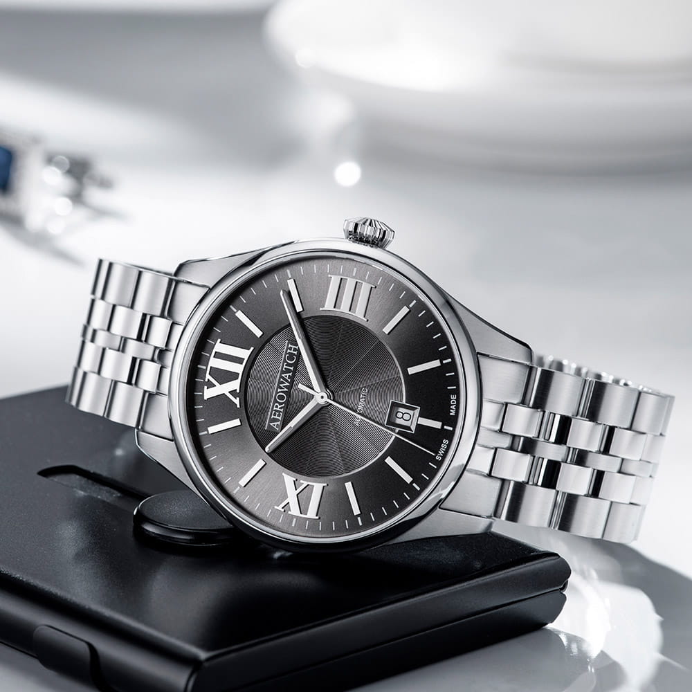 Aerowatch Aerowatch Les Grandes Classiques 60996 AA03 M мужские часы черный циферблат на запястье