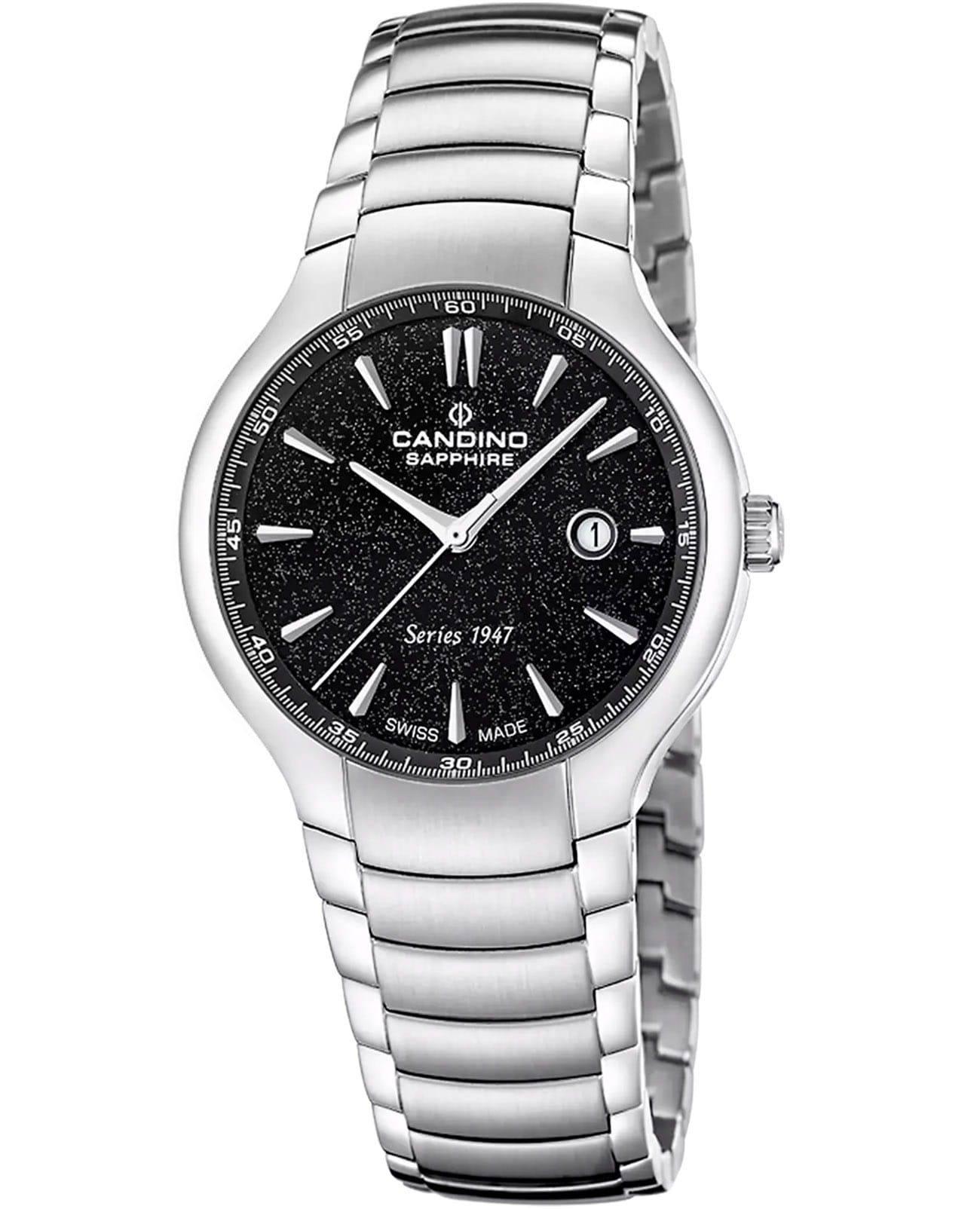 Candino Candino Swiss C4793/4  C4793/4 кварцевые женские часы черный циферблат, браслет нержавеющая сталь — вид спереди