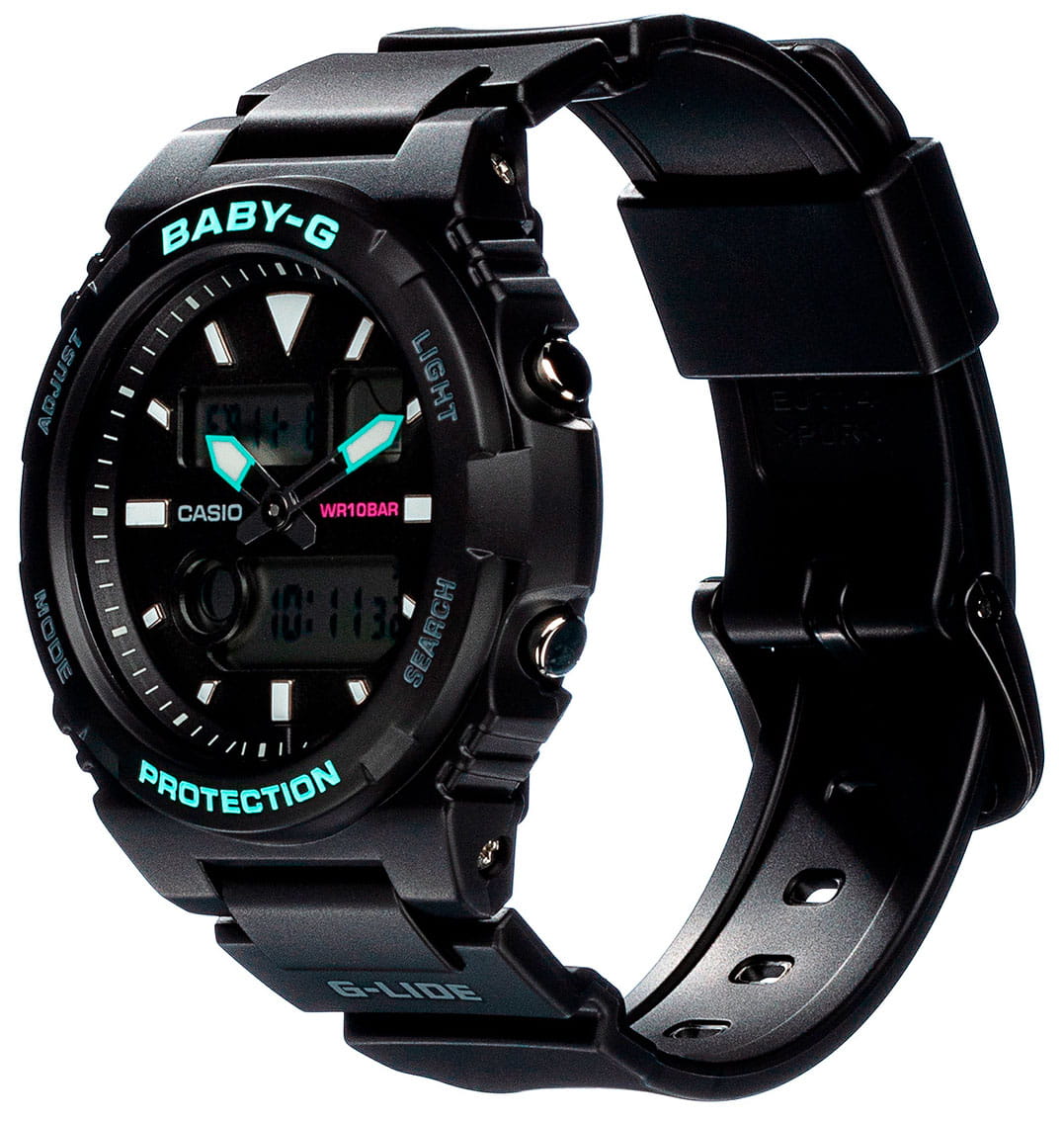 Оригинальные часы Casio Casio Baby-G BAX-100-1A кварцевые калибр механизма  общий вид