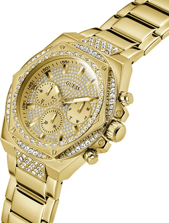 Guess Guess Trend Fury GW0899G2 мужские часы золотой циферблат на запястье