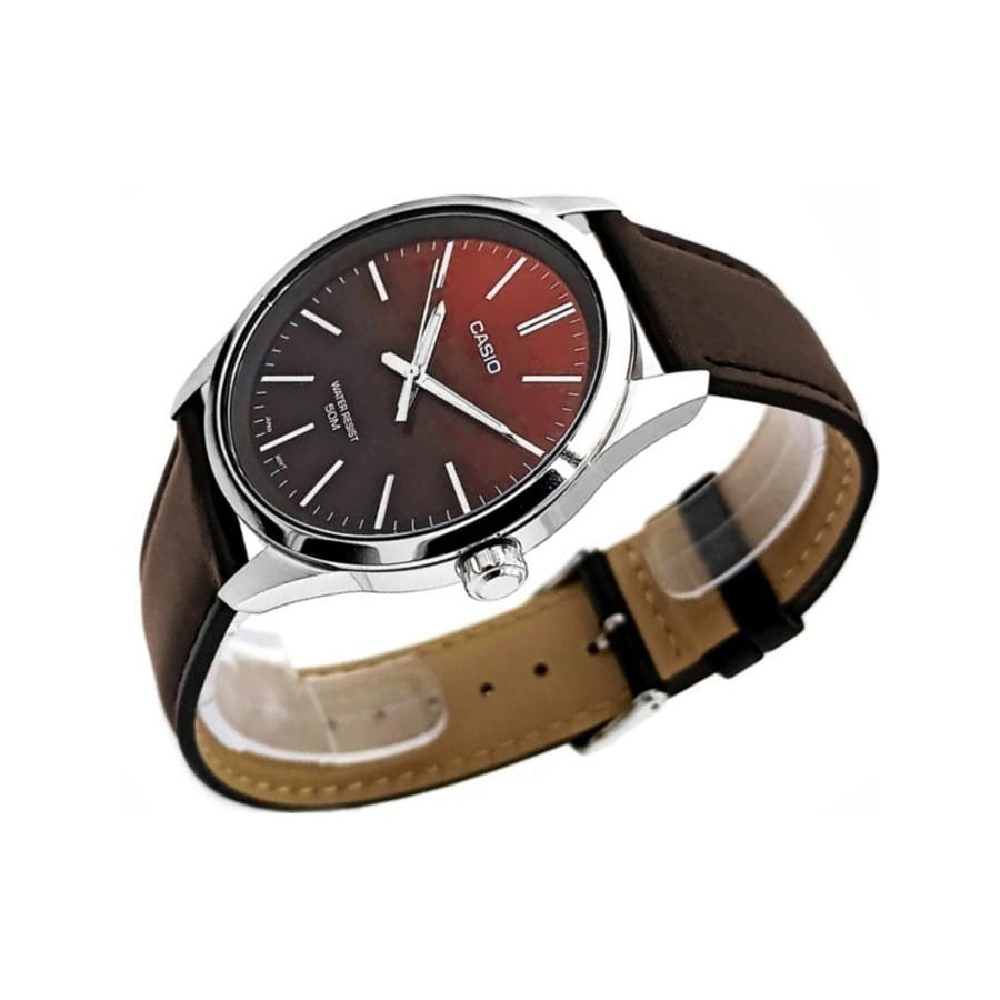 Casio Casio Collection MTP-E180L-5AVEF, collection япония мужские часы на браслете кожаный боковой вид