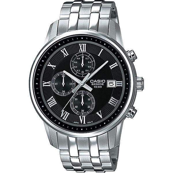Casio Casio BEM-511D-1A, mtp япония мужские часы на браслете  боковой вид
