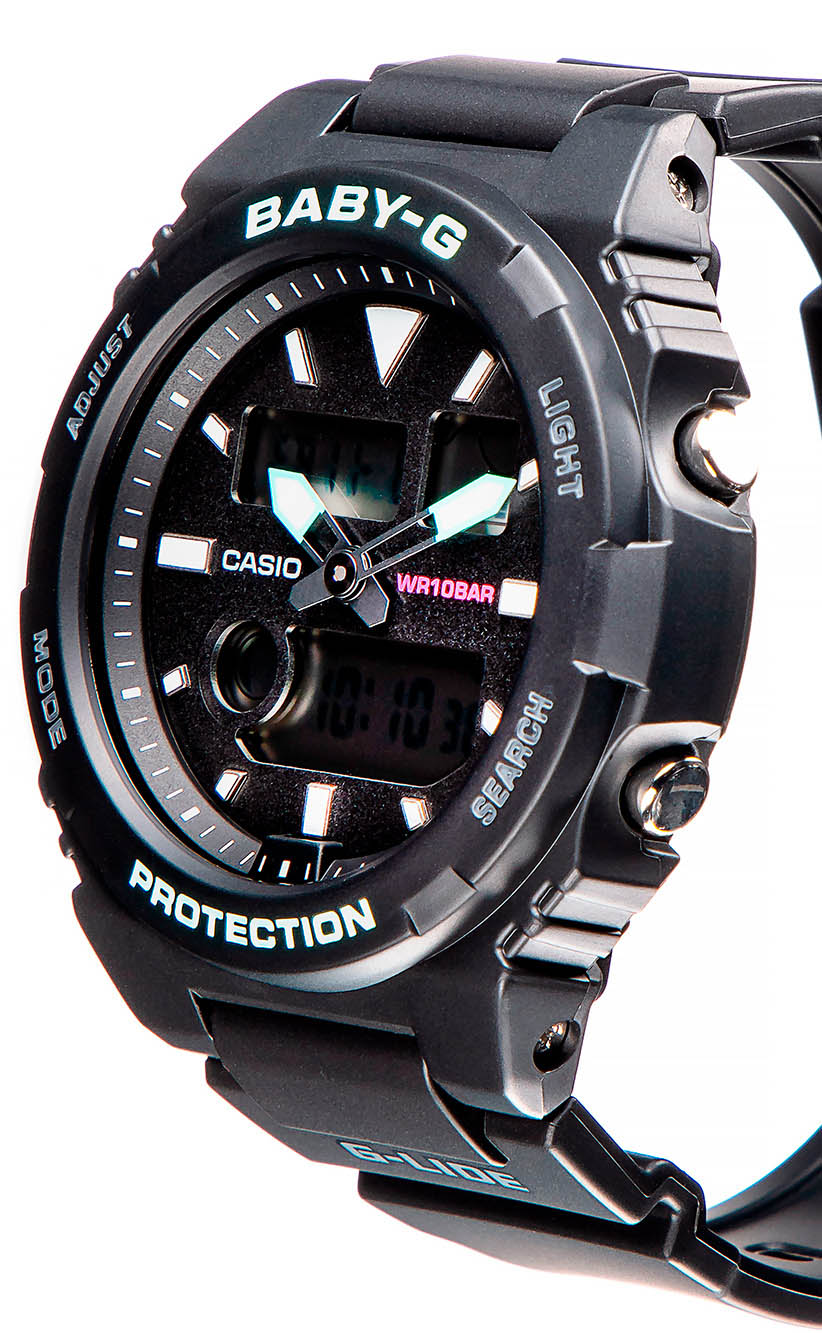 Casio BAX-100-1A женские часы застежка крупным планом