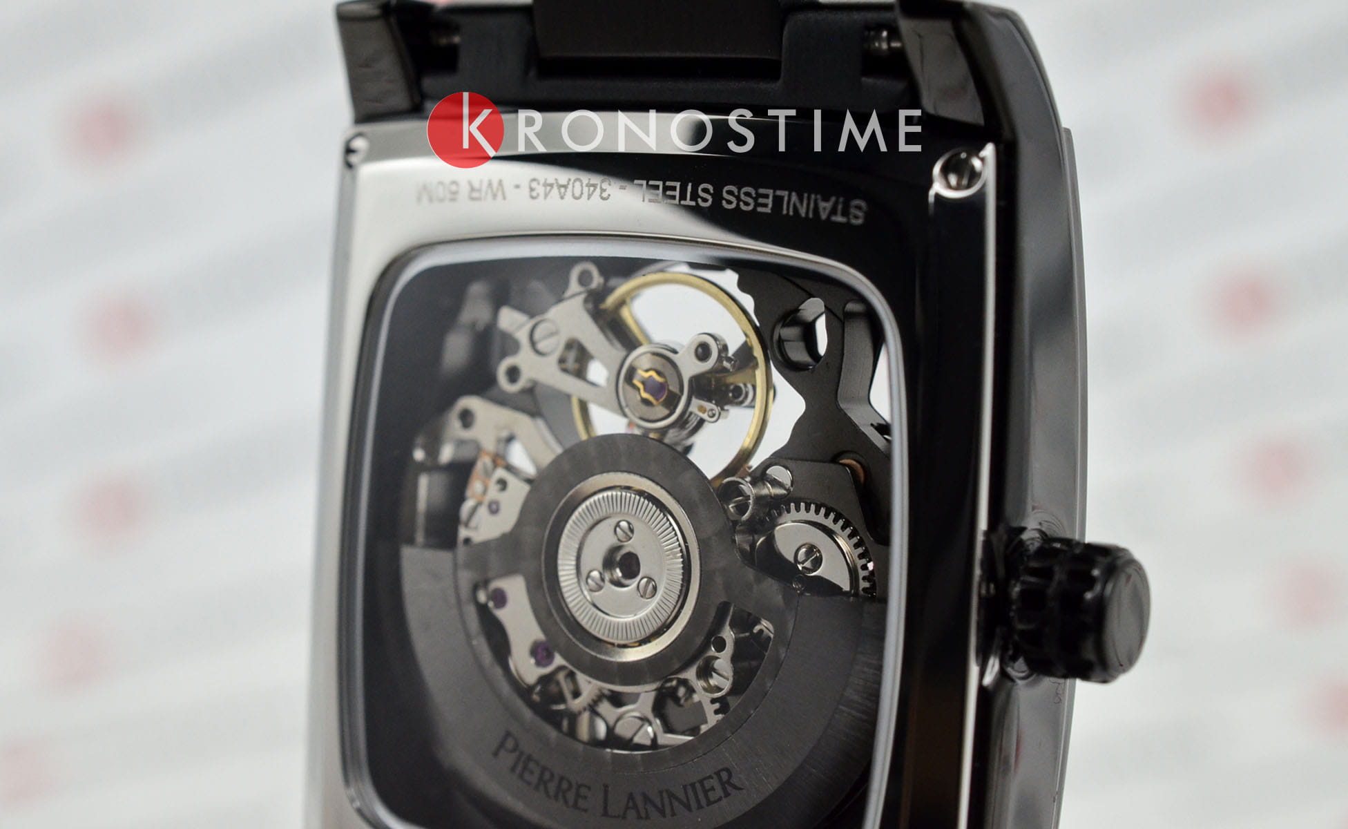 Pierre Lannier Pierre Lannier Hector 340A439  - задняя крышка сталь металл корпуса, франция часы