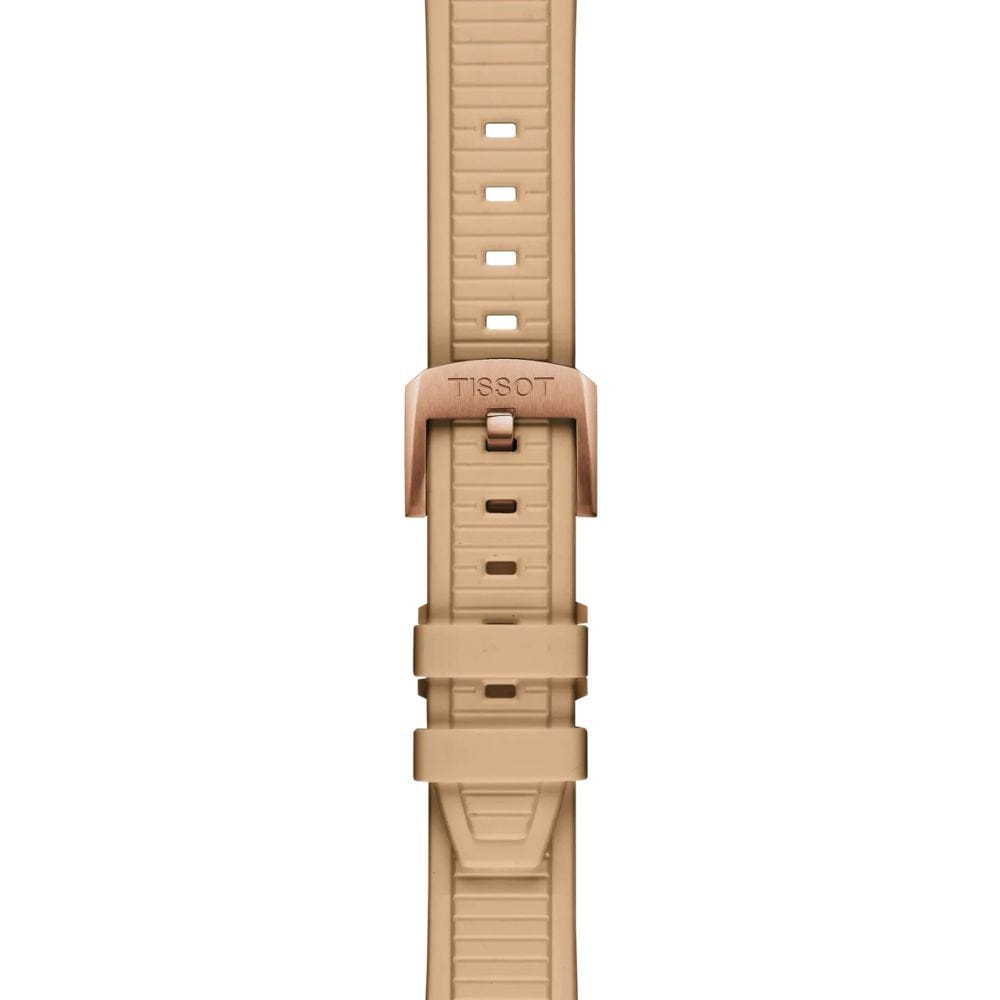 Tissot Tissot T-Race 38mm T141.817.37.501.00 женские часы бежевый циферблат на запястье