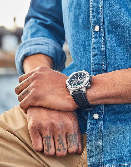 Casio Casio G-Shock GST-B300S-1A япония наручные мужские часы заводная головка с логотипом Casio