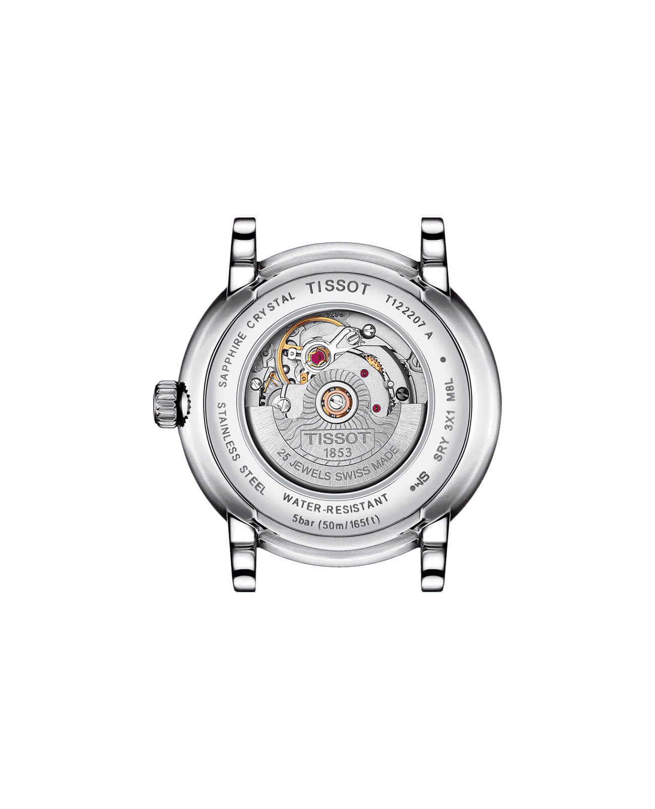 Tissot Tissot Carson Automatic Lady T122.207.11.051.00, t-classic швейцария женские часы на браслете нержавеющая сталь боковой вид