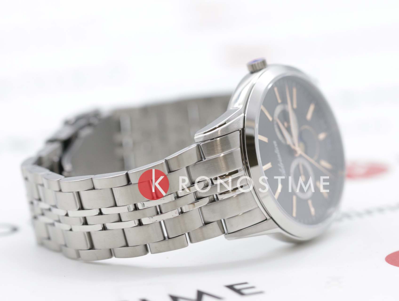 Оригинальные часы Adriatica Adriatica Moonphase A8306.51R7QF кварцевые калибр механизма ronda 706 общий вид