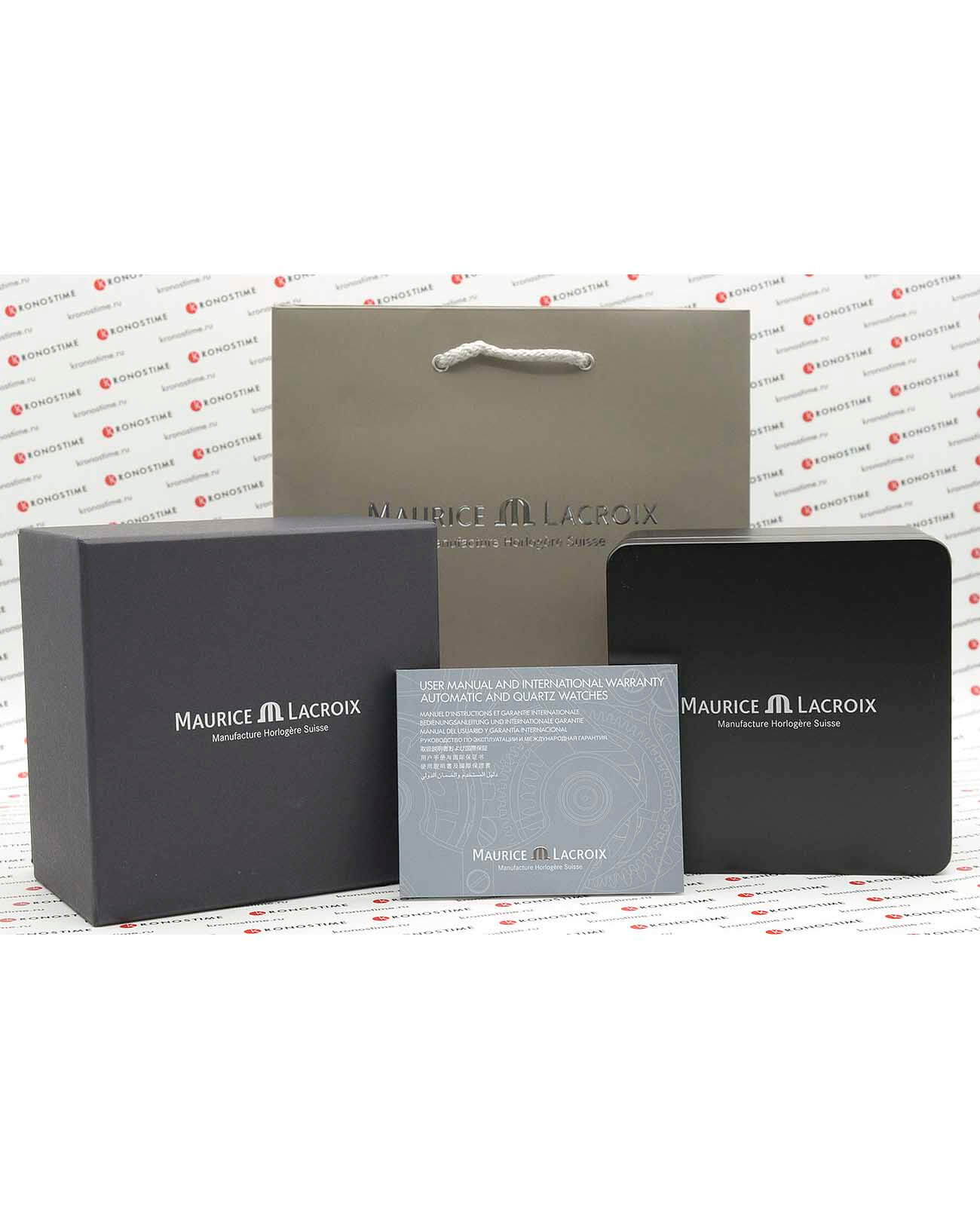 Maurice Lacroix Maurice Lacroix Masterpiece Skeleton MP7228-SS001-000-1 механические мужские часы часы крупный план черный циферблата