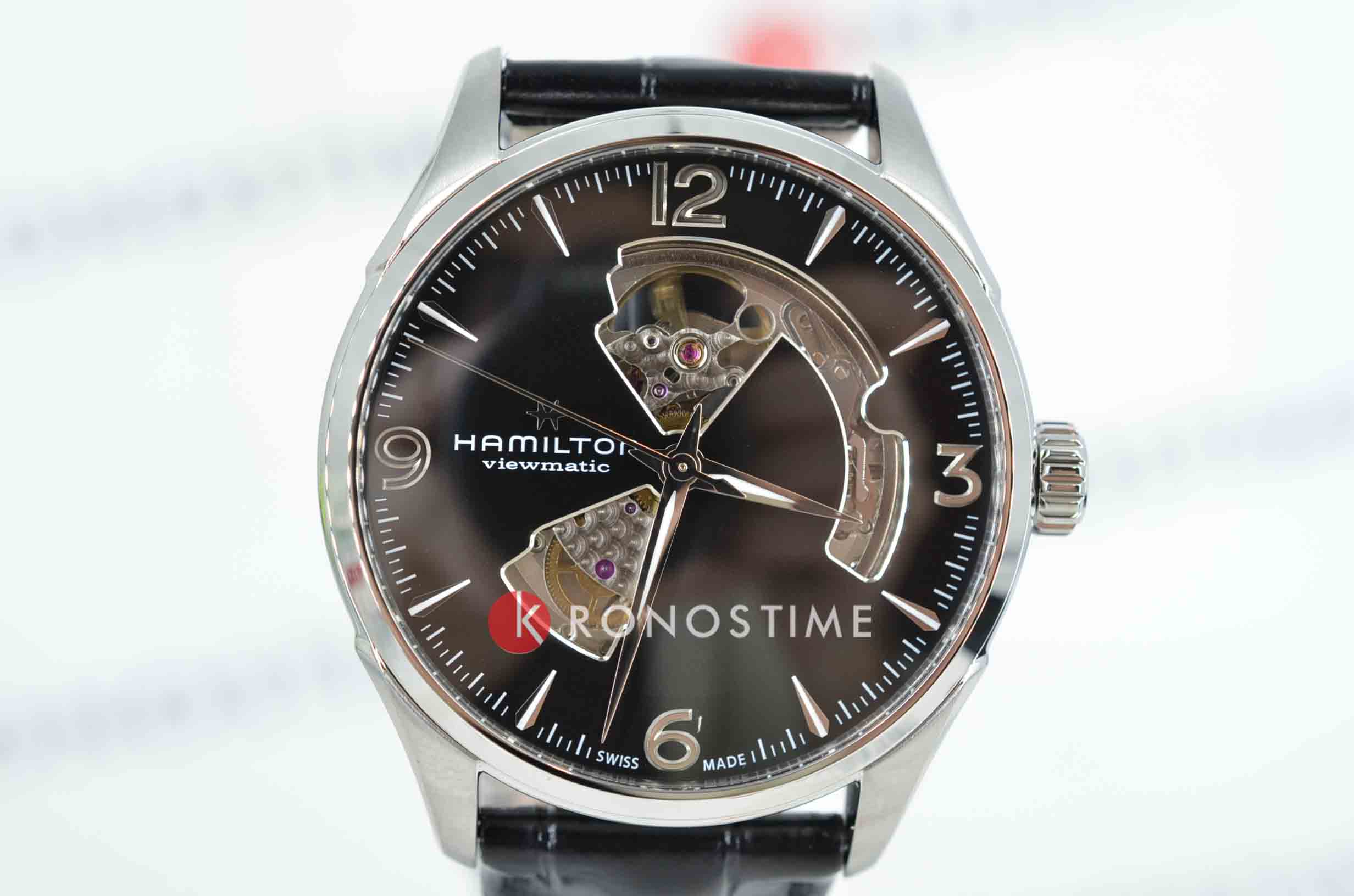 Hamilton Hamilton Jazzmaster Open Heart Auto H32705731 , наручные мужские часы фото под углом
