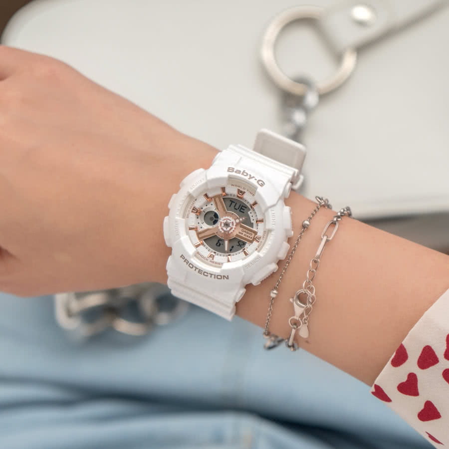 Casio Casio Baby-G BA-110XRG-7ADR (BA-110XRG-7A) , наручные женские часы фото под углом