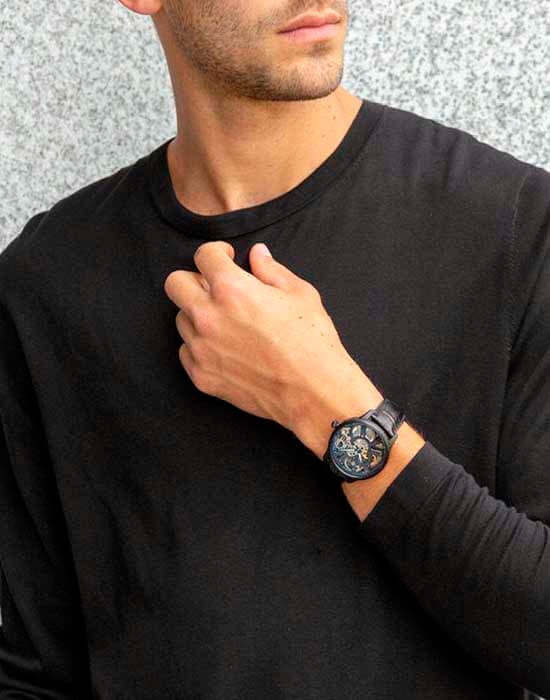 Оригинальные часы Maurice Lacroix Maurice Lacroix Masterpiece Skeleton MP7228-SS001-004-1 механические калибр механизма ml134 общий вид