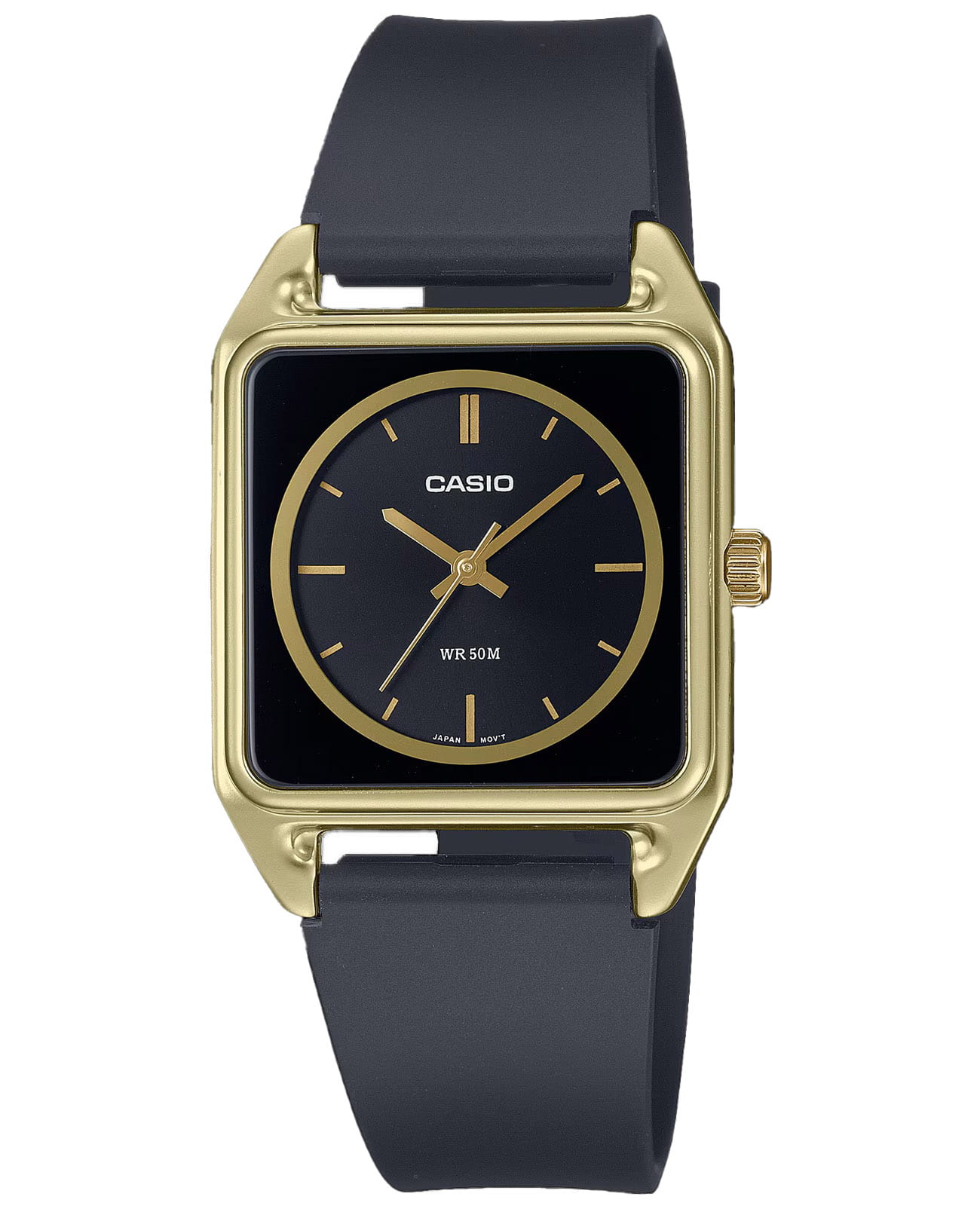 Casio Casio MTP-B170-1EV  MTP-B170-1E кварцевые мужские часы черный циферблат, браслет пластик — вид спереди