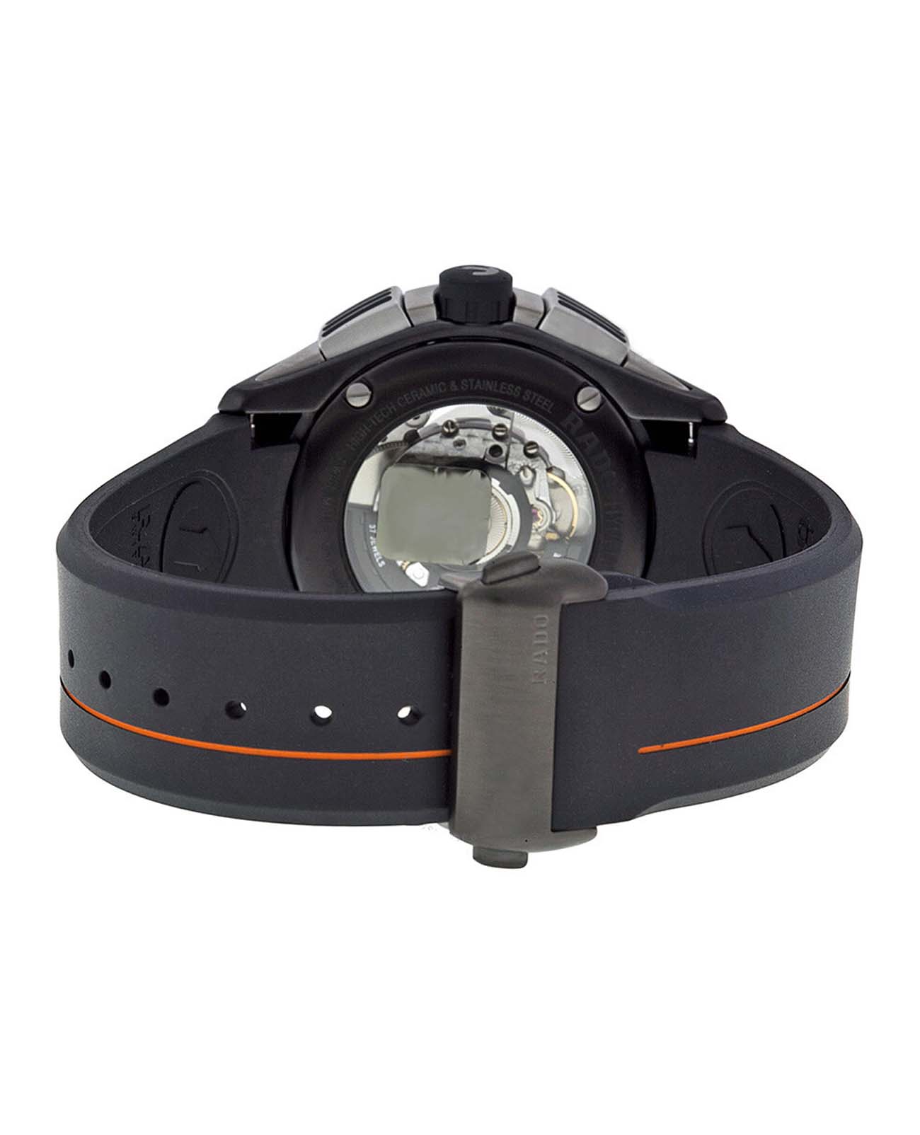 Rado Rado HyperChrome Automatic Chronograph R32525169, hyperchrome швейцария мужские часы на браслете каучук боковой вид